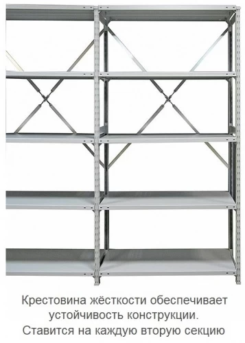 Стеллаж металлический ТСУ 3.12.4 (3500х1260х500) 6